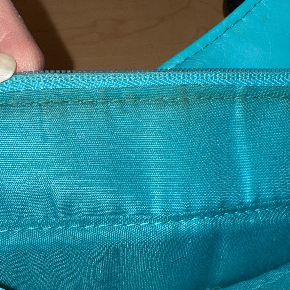 Blue Leather Women's Bag - Picture 10 of 10